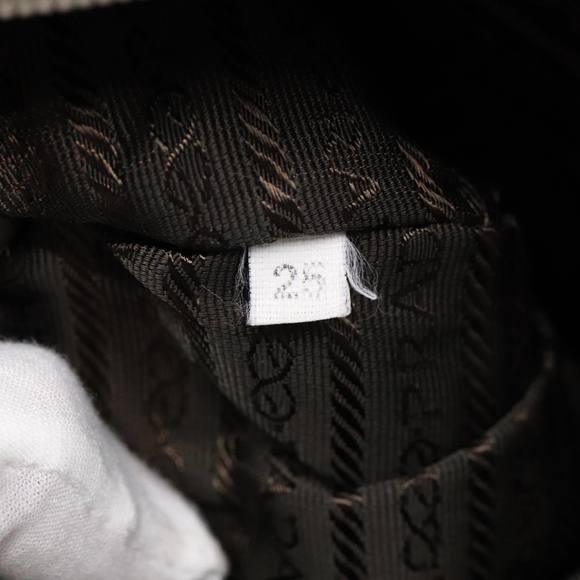 PRADA Tote Bag Nylon Beige Silver Auth bs17670 - Picture 12 of 16